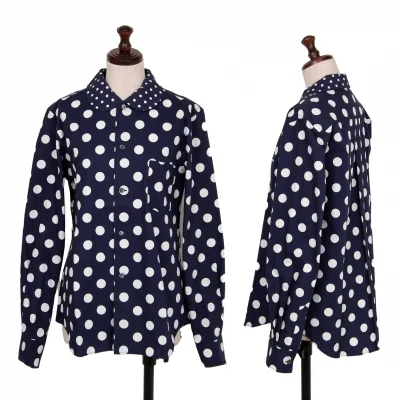 COMME des GARCONS Dot Round-collar Long Sleeve Shirt