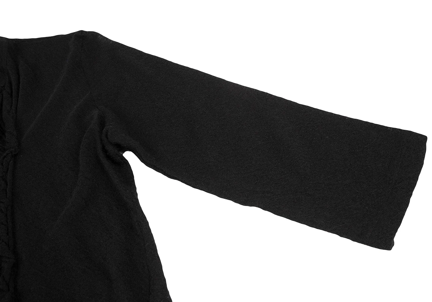 トリココムデギャルソンtricot COMME des GARCONS フロントタックフリルウールニット 黒M位 【レディース】 トリココムデギャルソンtricot COMME des GARCONS ウールドット
