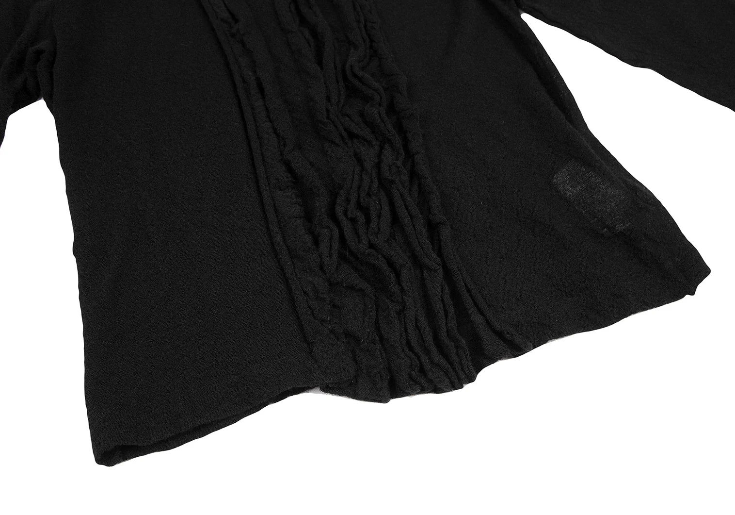 トリココムデギャルソンtricot COMME des GARCONS フロントタックフリルウールニット 黒M位 【レディース】 トリココムデギャルソンtricot COMME des GARCONS フロント