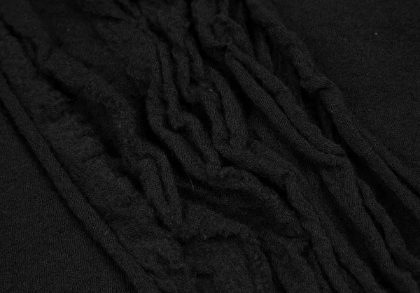 トリココムデギャルソンtricot COMME des GARCONS フロントタックフリルウールニット 黒M位 【レディース】 トリココムデギャルソンtricot COMME des GARCONS ウールドット