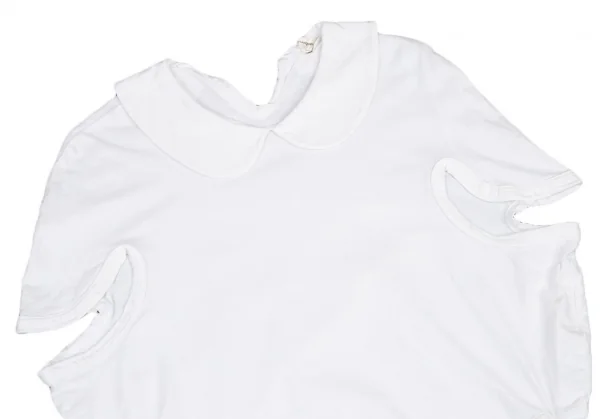 コムデギャルソンCOMME des GARCONS フラットカラーサークルデザインカットソー 白S K-122069_003
