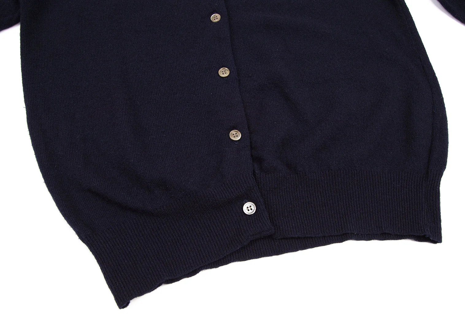 tricot COMME des GARCONS Wool Blended Knit Cardigan Navy S-M (K