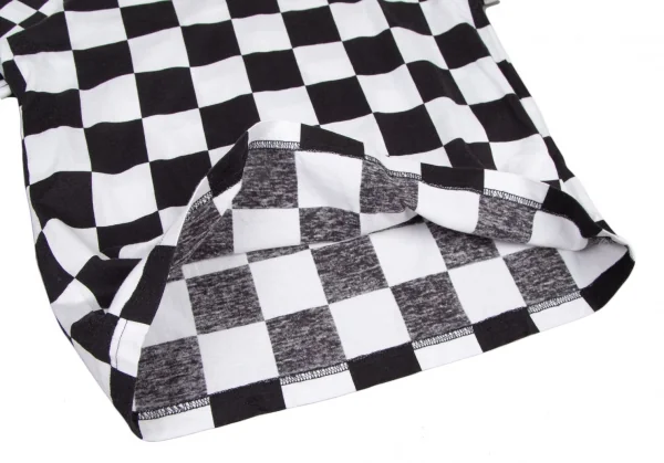 ジュンヤワタナベマン コムデギャルソンJUNYA WATANABE MAN COMME des GARCONSブロックチェック切替Tシャツ 白黒M K-122074_006