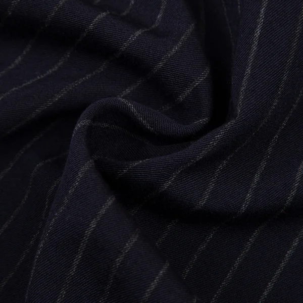 コムデギャルソンCOMME des GARCONS ストライプフリンジストール 紺 K-122075_004