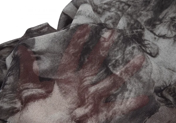 ジャンポールゴルチエ ファムJean Paul GAULTIER FEMME マリアプリントタートルネックパワーネットカットソー グレー40 K-122079_014