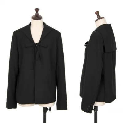 zucca Wool Blend Sailor Collar Jacket