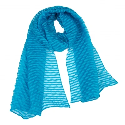 Unbranded Striped See-through Stole