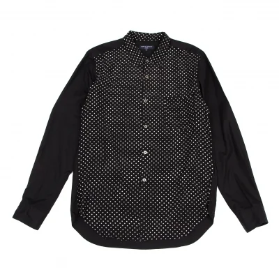 COMME des GARCONS HOMME Switching Dot Long Sleeve Shirt