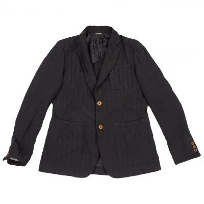 COMME des GARCONS HOMME DEUX Dyed Poly Stripe Jacket
