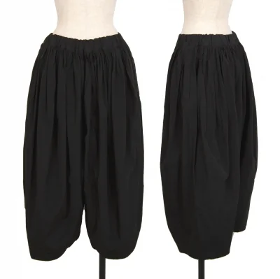 COMME des GARCONS Dyed Poly Cotton Gather Wide Pants