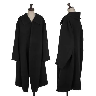Yohji Yamamoto FEMME Wool Flat Collar Coat