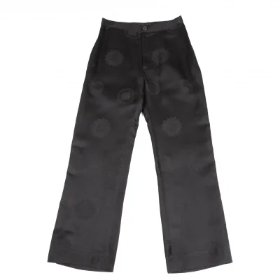Yohji Yamamoto NOIR Jacquard Silk Pants