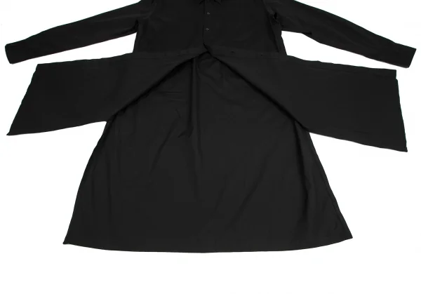 サイトs'yte ブロードレギュラーカラーロングシャツ 黒3 K-122205_013