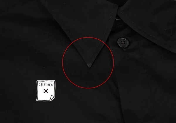 サイトs'yte ブロードレギュラーカラーロングシャツ 黒3 K-122205_004