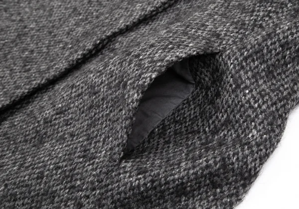 シーバイクロエSEE BY CHLOE ミックスウールラウンドカラーコート グレー38 K-122209_010