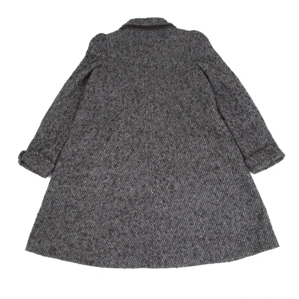 シーバイクロエSEE BY CHLOE ミックスウールラウンドカラーコート グレー38 K-122209_017