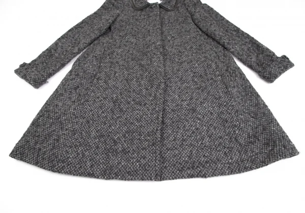 シーバイクロエSEE BY CHLOE ミックスウールラウンドカラーコート グレー38 K-122209_009