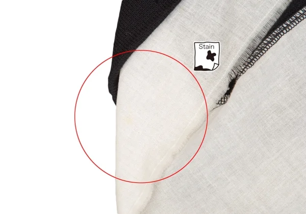 リミフゥLIMI feu ドレープ針抜きデザインニットカーディガン 黒白S K-122211_012