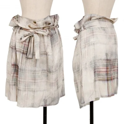 Vivienne Westwood ANGLOMANIA Blurred Check Layered Skirt