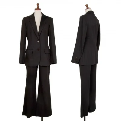 Jean-Paul GAULTIER FEMME Open Armholes Stripe Jacket & Pants