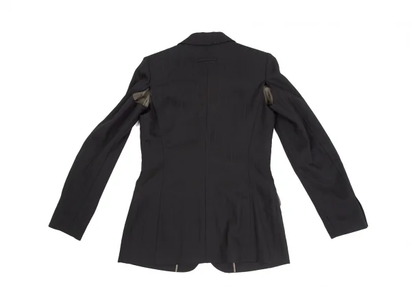 ジャンポールゴルチエ ファムJean Paul GAULTIER FEMME シャドーストライプセットアップスーツ 黒40 K-122237_011