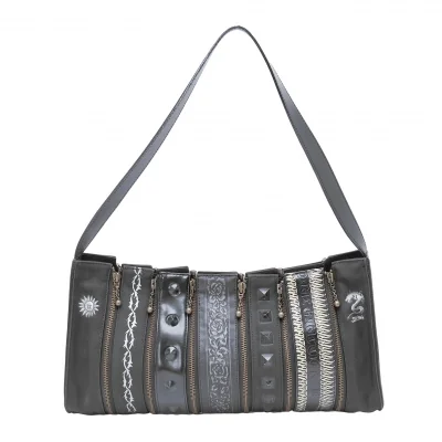 Jean-Paul GAULTIER Zip Reshuffling Design Shoulder Bag