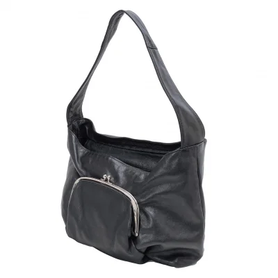 Yohji Yamamoto NOIR Leather Clasp Pocket Shoulder Bag