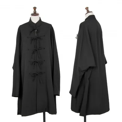 B Yohji Yamamoto Wool Gabar Long Jacket