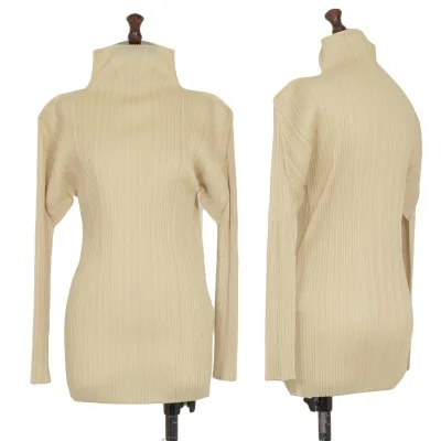 PLEATS PLEASE Pleated Turtleneck T Shirt