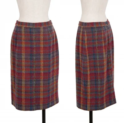 Unbranded Checker Tweed Skirt