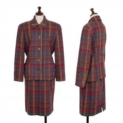 MISSONI DONNA Check Tweed Jacket & Skirt