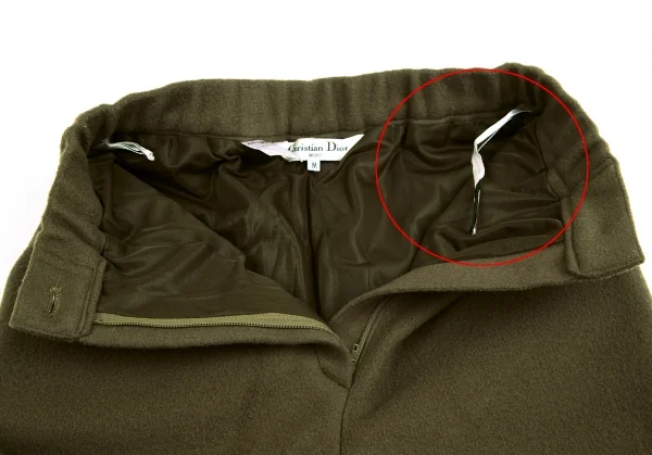 クリスチャンディオールChristian Dior SPORTS 起毛ウールハーフパンツ カーキM K-122323_004