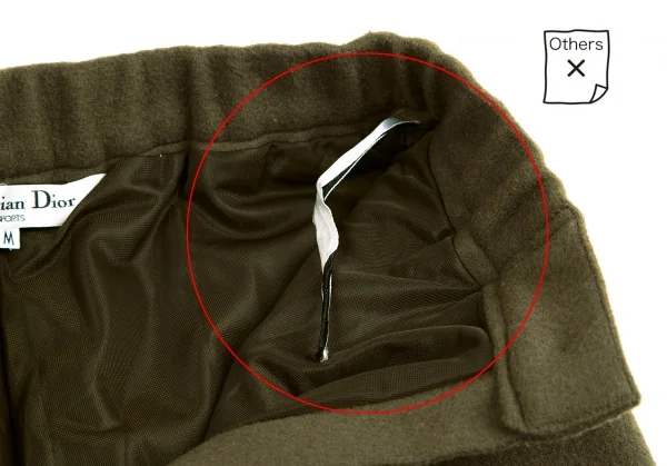 クリスチャンディオールChristian Dior SPORTS 起毛ウールハーフパンツ カーキM K-122323_005