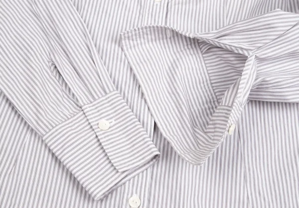 ローザ バイ ナラカミーチェ Rosa by NARACAMICIE リボンタイ付きストライプシャツ 白グレー0 K-122334_010