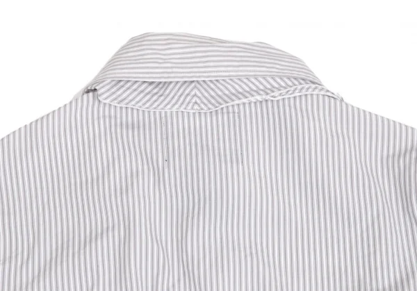 ローザ バイ ナラカミーチェ Rosa by NARACAMICIE リボンタイ付きストライプシャツ 白グレー0 K-122334_014