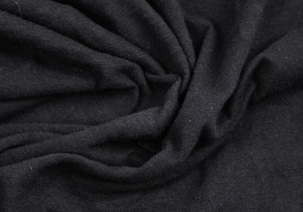 ワイズY's コットン袖レイヤード深Vネックカットソー 黒2 K-122350_013