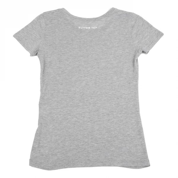 エルトブテップ イッセイミヤケELTTOB TEP ISSEY MIYAKE バックロゴプリントグリッターTシャツ グレー2 K-122360_001