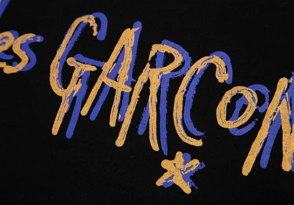 ブラックマーケット コムデギャルソンBlackmarket COMME des GARCONS ロゴプリントインサイドアウトTシャツ 黒L K-122394_011