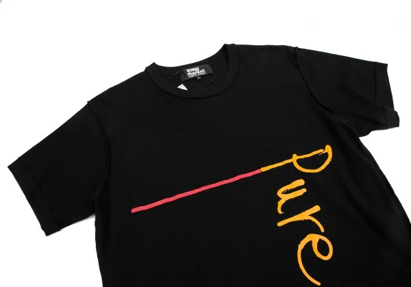 ブラックマーケット コムデギャルソンBlackmarket COMME des GARCONS ロゴプリントインサイドアウトTシャツ 黒L K-122394_002