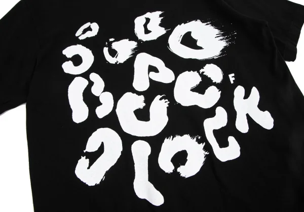 ブラック コムデギャルソンBLACK COMME des GARCONS プリントTシャツ 黒XXL K-122395_005