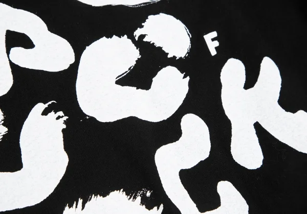 ブラック コムデギャルソンBLACK COMME des GARCONS プリントTシャツ 黒XXL K-122395_006