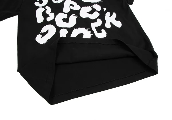 ブラック コムデギャルソンBLACK COMME des GARCONS プリントTシャツ 黒XXL K-122395_008