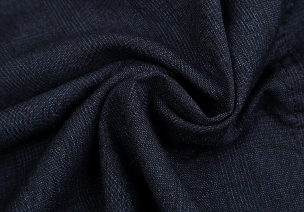 ブラック コムデギャルソンBLACK COMME des GARCONS ウールグレンチェックジャンパースカート 黒青S K-122404_013