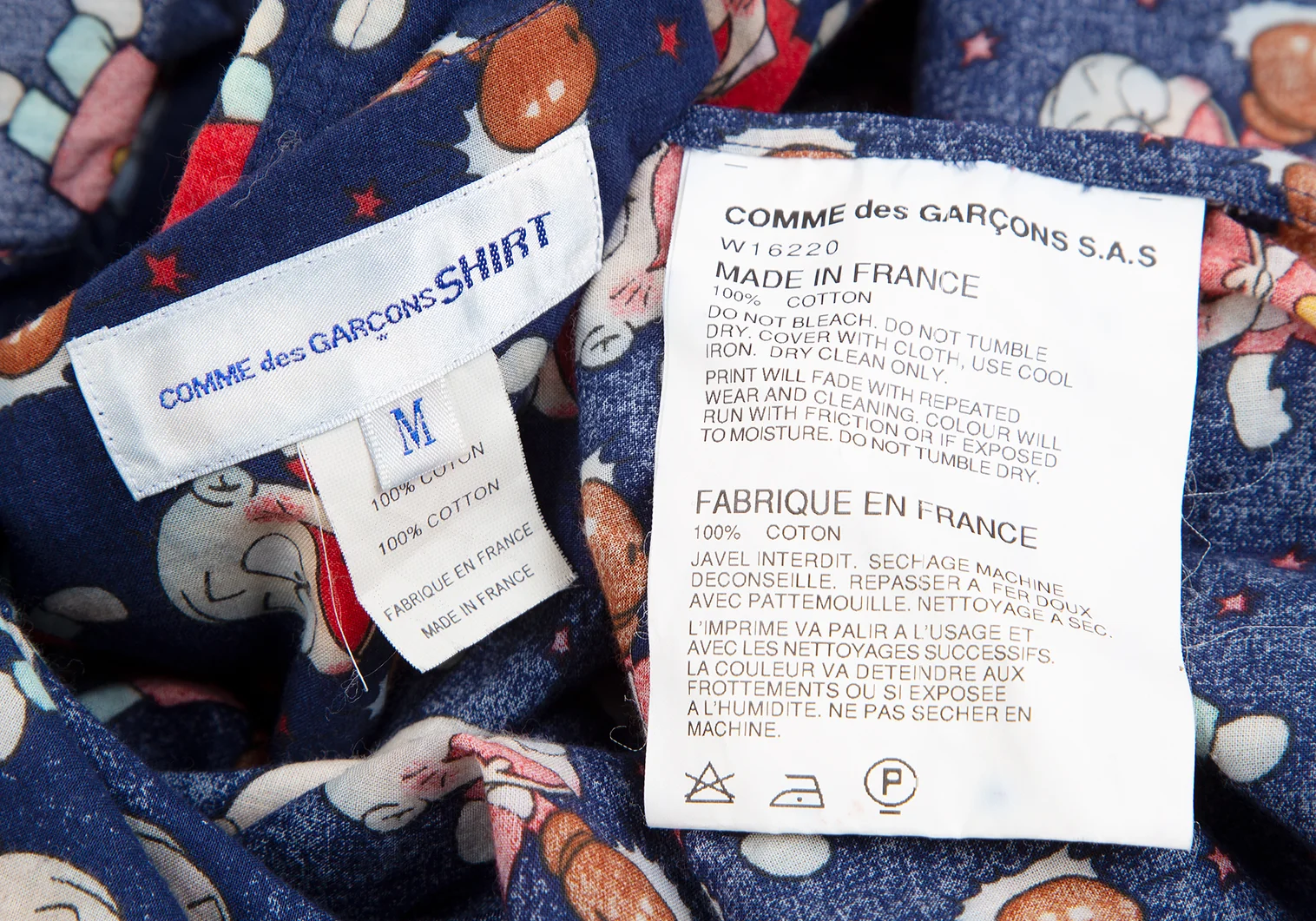 コムデギャルソン シャツCOMME des GARCONS SHIRT チビ太プリント長袖