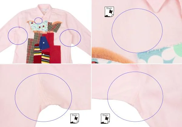 COMME des GARÇONS パッチワーク長袖Tシャツ COMME des GARCONS HOMME（コム デ ギャルソン・オム）の