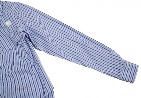 COMME des GARCONS SHIRT Striped Trench Shirt Coat K-122419_008
