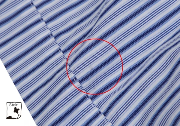 COMME des GARCONS SHIRT Striped Trench Shirt Coat K-122419_013