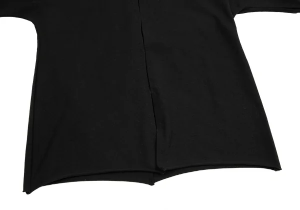 ヨウジヤマモト ファムYohji Yamamoto FEMME ホック前開きストレッチTシャツ 黒3 K-122424_008