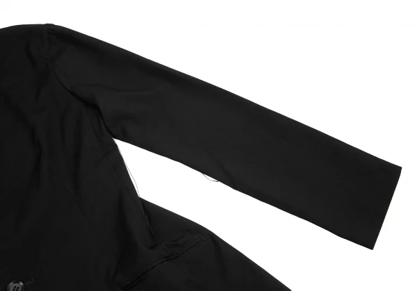ヨウジヤマモト ノアールYohji Yamamoto NOIR ウールギャバフロント裁ち切りBジャケット 黒2 K-122430_005