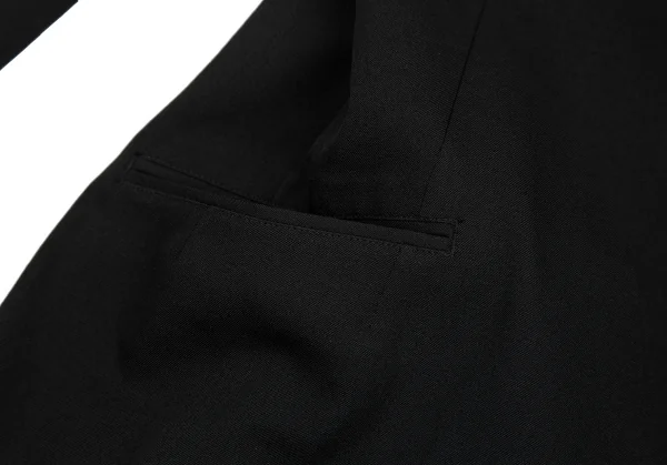 ヨウジヤマモト ノアールYohji Yamamoto NOIR ウールギャバフロント裁ち切りBジャケット 黒2 K-122430_009